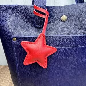 Star Bag Charm Black Dark Red Crossbody Purse Charm NEW Cute Bag Flair FAST SHIP